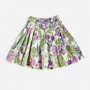 Mossimo Multi Color Floral Pleated Skirt Size 2